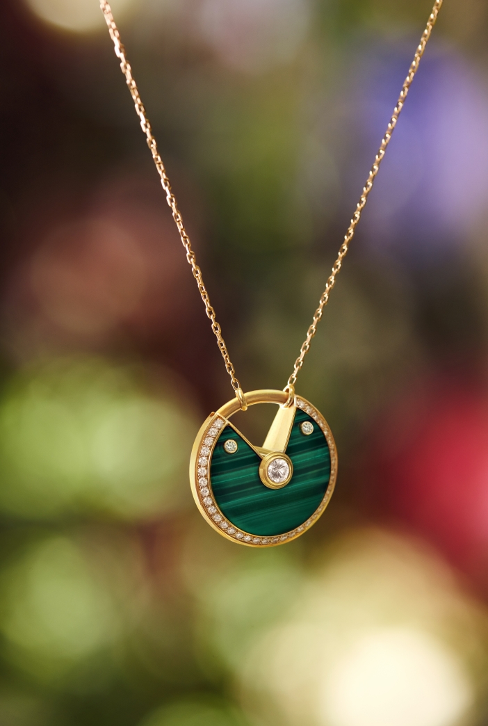 cartier malachite pendant