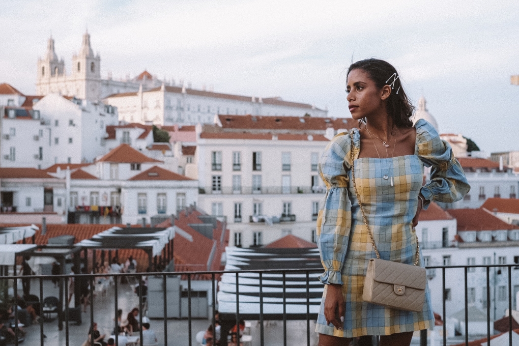 Kara Del Toro's Leather Skirt, Gucci Boots, and Louis Vuitton Bag