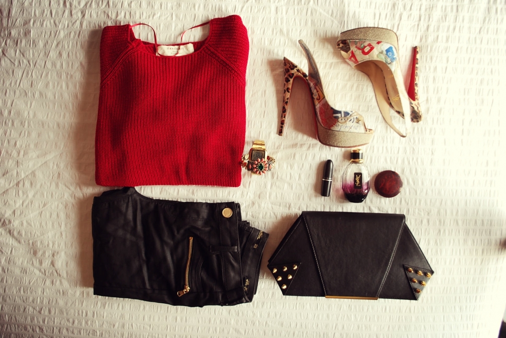 3 Ways To Wear A RED Sweater - The Fierce Diaries - Fashion & Travel ...